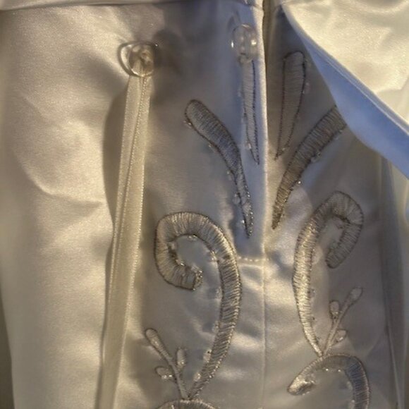 David’s Bridal Michaelangelo/T8589 Strapless Beaded Wedding Dress - Picture 10 of 10